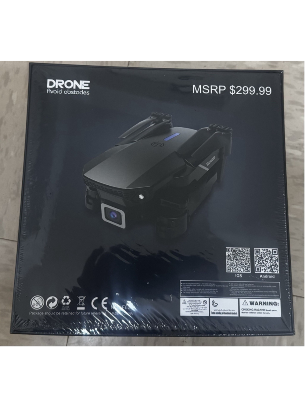 YOMI Foldable Obstacle Avoidance Quadcopter With Camera App Control Black